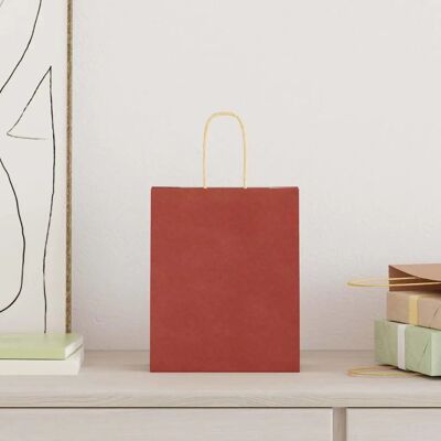 vidaXL Sacs en papier 50 pcs avec poignées rouges - Sacs en papier - Publicité vidaXL Sacs en papier 50 pcs avec poignées rouges - Sacs en papier - Publicité