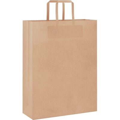 vidaXL Bruine Kraftpapierzakken 250 stuks - Papierzakken vidaXL Bruine Kraftpapierzakken 250 stuks - Papierzakken