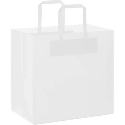 vidaXL Witte Papieren Tassen 50 st. met Handvat - Papieren Tassen vidaXL Witte Papieren Tassen 50 st. met Handvat - Papieren Tassen