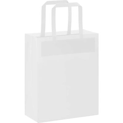 vidaXL Papieren tassen 250 stuks met handvatten - Papieren tassen vidaXL Papieren tassen 250 stuks met handvatten - Papieren tassen