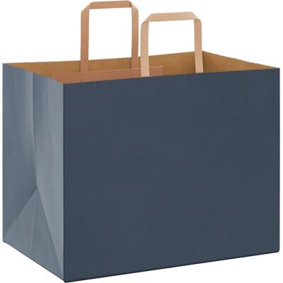 vidaXL Blauwe Papierzakken 250 stuks - Papierzakken vidaXL Blauwe Papierzakken 250 stuks - Papierzakken