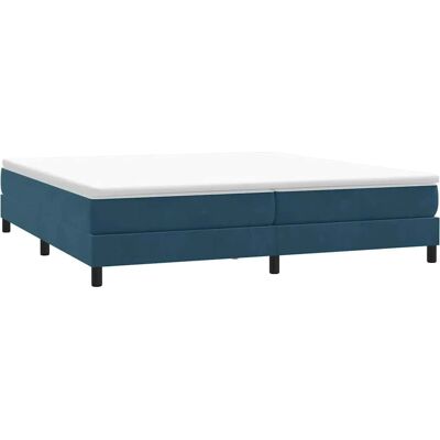 Lit en Velours Bleu Foncé 200x210 cm vidaXL Lit en Velours Bleu Foncé 200x210 cm vidaXL