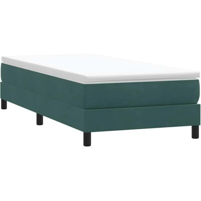 vidaXL Bettgestell - Dunkelgrüner Samt Support 80x220cm vidaXL Bettgestell - Dunkelgrüner Samt Support 80x220cm
