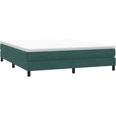 vidaXL Sengestel - Mørkegrøn Fløjl Støtte - 180x220cm - Sengtype vidaXL Sengestel - Mørkegrøn Fløjl Støtte - 180x220cm - Sengtype