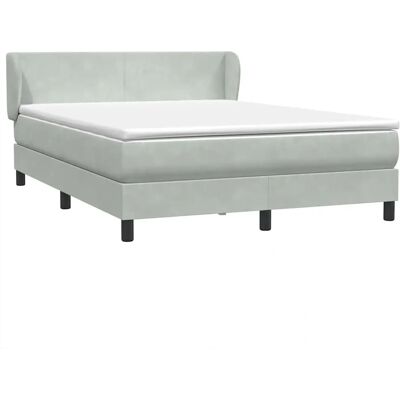 VidaXL Bett - Modell 3317403 - Hellgrau Samtvelours - Unterstützung Latten VidaXL Bett - Modell 3317403 - Hellgrau Samtvelours - Unterstützung Latten