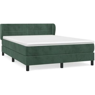 vidaXL Bett mit Dunkelgrünem Samtvel - Unterstützung & Komfort vidaXL Bett mit Dunkelgrünem Samtvel - Unterstützung & Komfort