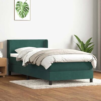 vidaXL Grünes Samt 80x220 Boxspringbett vidaXL Grünes Samt 80x220 Boxspringbett
