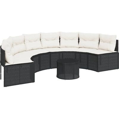 vidaXL Gartensofa - Langlebiges PE-Rattan - 4 Sitze - Außen vidaXL Gartensofa - Langlebiges PE-Rattan - 4 Sitze - Außen
