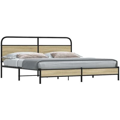 vidaXL metallipetivä Sonoma tammi - 193x203 cm vidaXL metallipetivä Sonoma tammi - 193x203 cm