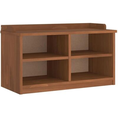 VIDAXL Kiefernholz Flurbank - 87x40x50 cm - Rustikaler Stil VIDAXL Kiefernholz Flurbank - 87x40x50 cm - Rustikaler Stil