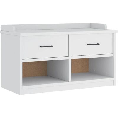 vidaXL Flurbank Sandnes Weiß 87x40x50 cm - Massivholz Kiefer vidaXL Flurbank Sandnes Weiß 87x40x50 cm - Massivholz Kiefer