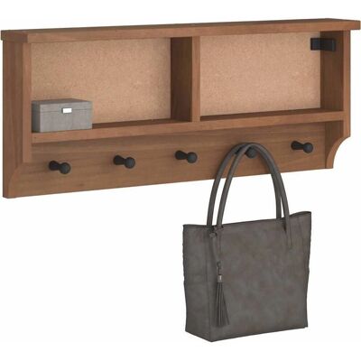 vidaXL Wandgarderobe SANDNES - Rustik Kiefernholz - 87x12x35 cm vidaXL Wandgarderobe SANDNES - Rustik Kiefernholz - 87x12x35 cm