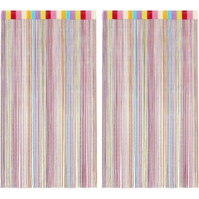 vidaXL Multicolor 2x String Gordijnen Kamerverdeler Achtergrond vidaXL Multicolor 2x String Gordijnen Kamerverdeler Achtergrond