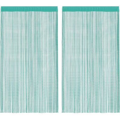 vidaXL Turquoise String Curtains Room Divider - Curtains vidaXL Turquoise String Curtains Room Divider - Curtains