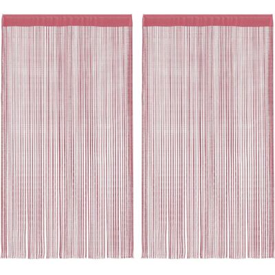 vidaXL Roze 140cm String Gordijnen Kamerverdeler - String Gordijnen vidaXL Roze 140cm String Gordijnen Kamerverdeler - String Gordijnen