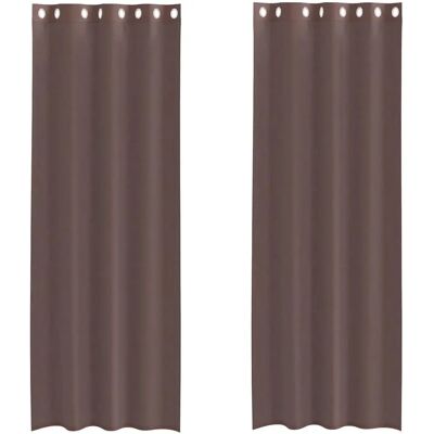vidaXL Voile Curtain - Semi-transparent, Durable, Easy Hang - Voile Curtain vidaXL Voile Curtain - Semi-transparent, Durable, Easy Hang - Voile Curtain