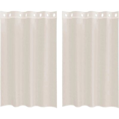 vidaXL Cotton Semi-Transparent Curtain - 140x175cm - with Ösen vidaXL Cotton Semi-Transparent Curtain - 140x175cm - with Ösen