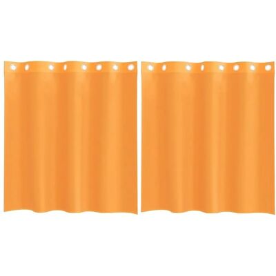 vidaXL Oranssin Voile Verhot - 2 kpl, 140x140 cm - Valoisaa ja semi-häivytetty vidaXL Oranssin Voile Verhot - 2 kpl, 140x140 cm - Valoisaa ja semi-häivytetty