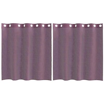 vidaXL Lilla Voile Gardiner - med Øjer - 140x140 cm - Voile Curtains vidaXL Lilla Voile Gardiner - med Øjer - 140x140 cm - Voile Curtains