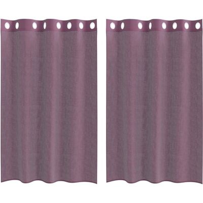 vidaXL Lilla Voile Gardiner med Oese - Voile Curtain vidaXL Lilla Voile Gardiner med Oese - Voile Curtain