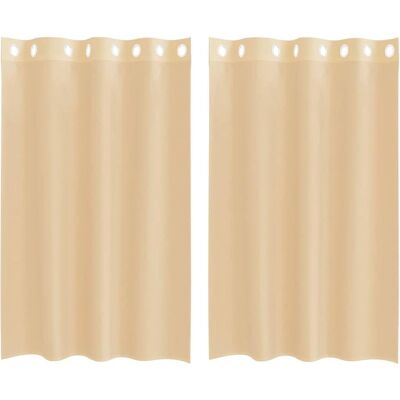 vidaXL Voile Curtains - Semi-transparent, Durable, Easy to Hang vidaXL Voile Curtains - Semi-transparent, Durable, Easy to Hang