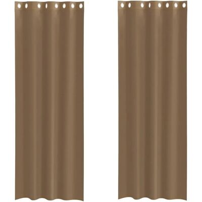 vidaXL Voile Gardiner med Øjer - 140x300 cm - Lysfiltrering vidaXL Voile Gardiner med Øjer - 140x300 cm - Lysfiltrering