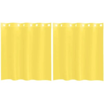 vidaXL Model mit Ösen Yellow 140x140cm - Curtains vidaXL Model mit Ösen Yellow 140x140cm - Curtains
