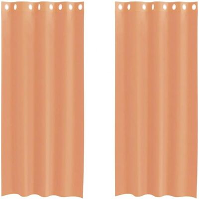 vidaXL Voile Gardiner - 140 x 245 cm - med Oese - Voile Gardiner vidaXL Voile Gardiner - 140 x 245 cm - med Oese - Voile Gardiner
