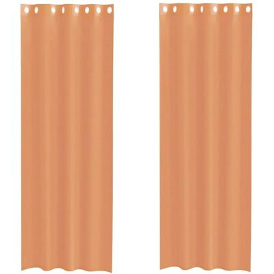 vidaXL Voile Gardiner - med Øjer - 2 stk - Terrakotta - 140x300cm - Voile curtains vidaXL Voile Gardiner - med Øjer - 2 stk - Terrakotta - 140x300cm - Voile curtains