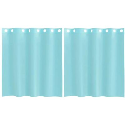 vidaXL Türkis Voile Curtains - 140x140cm - with Eyelets vidaXL Türkis Voile Curtains - 140x140cm - with Eyelets