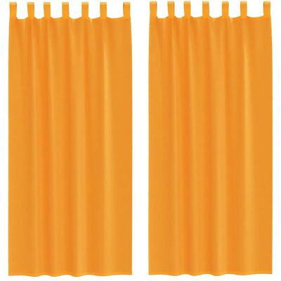 vidaXL Model mit Schlaufen Orange 140 x 245 cm - Voile curtains vidaXL Model mit Schlaufen Orange 140 x 245 cm - Voile curtains
