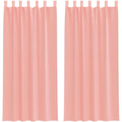 vidaXL Voile Curtain - mit Schlaufen - 140x245 cm - Rosarot - Voile Curtain vidaXL Voile Curtain - mit Schlaufen - 140x245 cm - Rosarot - Voile Curtain