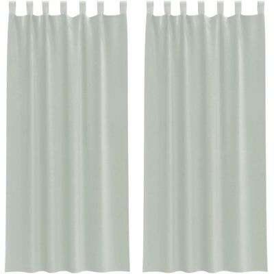 vidaXL Voile Curtains mit Schlaufen - 2 pcs - 140x245cm - Light Gray vidaXL Voile Curtains mit Schlaufen - 2 pcs - 140x245cm - Light Gray