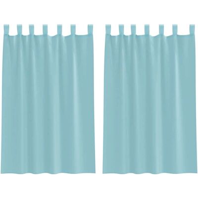 vidaXL brand Model mit Schlaufen Turquoise Curtain - Curtains vidaXL brand Model mit Schlaufen Turquoise Curtain - Curtains