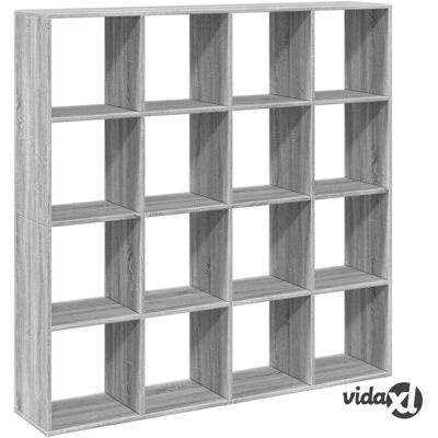 vidaXL Graues Sonoma Raumteiler Bücherregal - Bücherregal vidaXL Graues Sonoma Raumteiler Bücherregal - Bücherregal