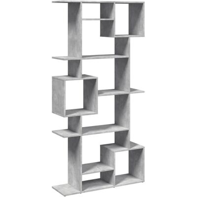 vidaXL 3310319 Living Room Bookcase - Bookcase, Grey, 92x29x188 cm vidaXL 3310319 Living Room Bookcase - Bookcase, Grey, 92x29x188 cm