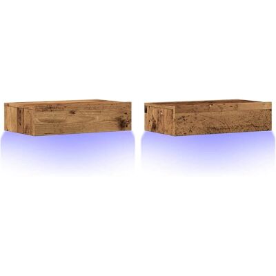 vidaXL TV Kast - Oud Hout LED Verlichting 60x35x15,5 cm vidaXL TV Kast - Oud Hout LED Verlichting 60x35x15,5 cm