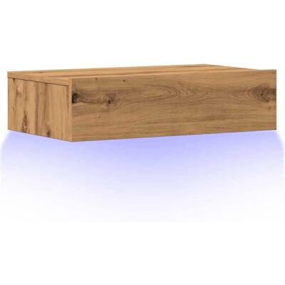 vidaXL TV-Schrank mit LED-Leuchten Artisan-Eiche - TV-Schrank vidaXL TV-Schrank mit LED-Leuchten Artisan-Eiche - TV-Schrank