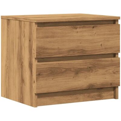 vidaXL Eichen Nachttisch - Nachttisch - Eiche - 50x40x43,5 cm vidaXL Eichen Nachttisch - Nachttisch - Eiche - 50x40x43,5 cm