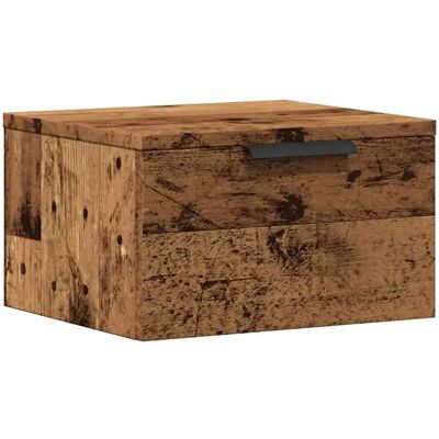 vidaXL Nachttisch - Wandmontage aus recyceltem Holz 34x30x20 cm vidaXL Nachttisch - Wandmontage aus recyceltem Holz 34x30x20 cm
