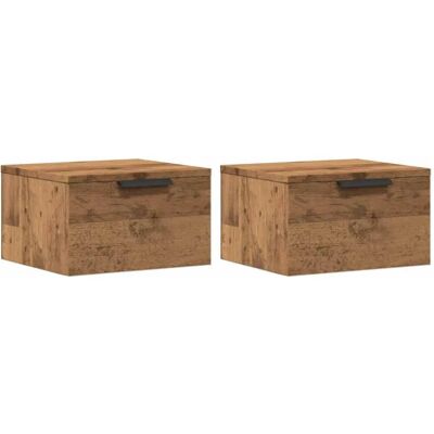 vidaXL Eiken Wand-Nachtkastje - Nachtkastje vidaXL Eiken Wand-Nachtkastje - Nachtkastje