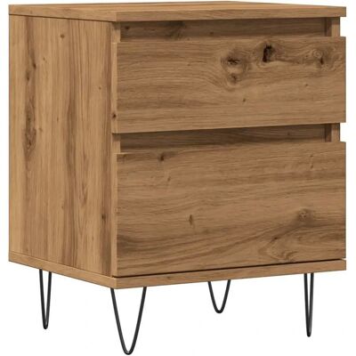 vidaXL 857418 Table de nuit en chêne - Table de nuit - Publicité vidaXL 857418 Table de nuit en chêne - Table de nuit - Publicité