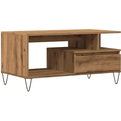 vidaXL Artisan Eichenholz Couchtisch - Holzwerkstoff vidaXL Artisan Eichenholz Couchtisch - Holzwerkstoff