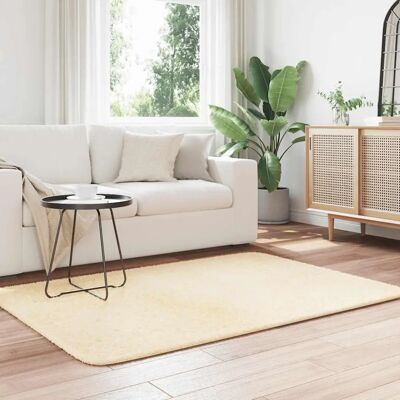 vidaXL Navarre Creme Tæppe - Rektangulært, 120x170 cm, Høj Flos vidaXL Navarre Creme Tæppe - Rektangulært, 120x170 cm, Høj Flos