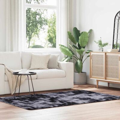 vidaXL Tæppe NAVARRA Mørkegrå 130x200 cm - Rektangulært vidaXL Tæppe NAVARRA Mørkegrå 130x200 cm - Rektangulært