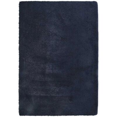 vidaXL Navarre Polyester Tæppe - Rektangulært Marineblå - Tæppe vidaXL Navarre Polyester Tæppe - Rektangulært Marineblå - Tæppe