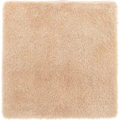 vidaXL Tæppe Beige 160x160cm - Til indendørs og udendørs brug vidaXL Tæppe Beige 160x160cm - Til indendørs og udendørs brug