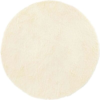 vidaXL Navarra Rund Creme Polyester Tæppe - Tæppe vidaXL Navarra Rund Creme Polyester Tæppe - Tæppe