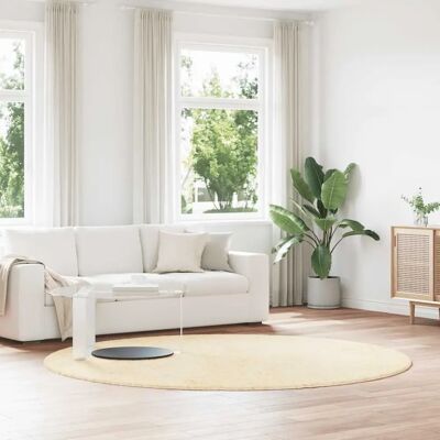 vidaXL Navarre rund shaggy tæppe 240x240cm - Tæppe vidaXL Navarre rund shaggy tæppe 240x240cm - Tæppe