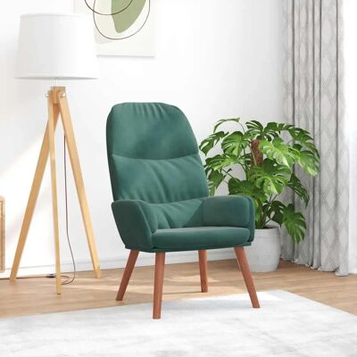 vidaXL Relaxsessel Dunkelgrün Samtvelours vidaXL Relaxsessel Dunkelgrün Samtvelours